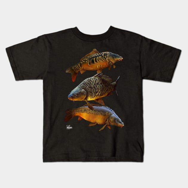 Carp Kids T-Shirt by Sandarmi